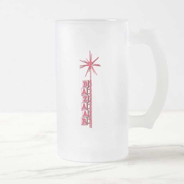 Bazaar Retro Font and Sputnik Frosted Mug (Right)