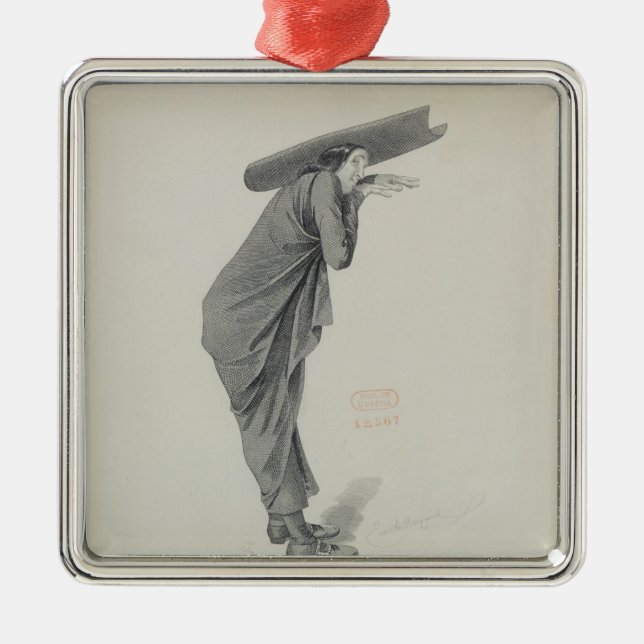 Bazile Metal Tree Decoration (Front)