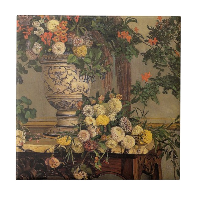 Bazille - Flowers Tile (Front)