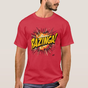 Bazinga! Comic-Style Retro Geek T-Shirt