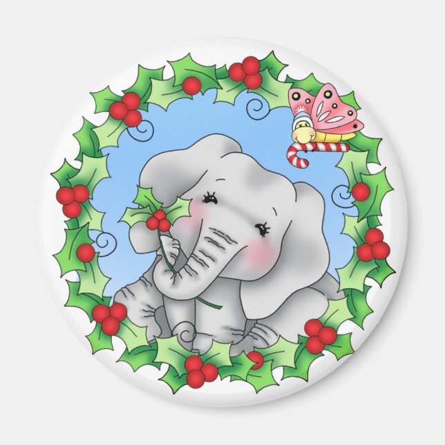 BaZooples Christmas Joy Elsie Magnet (Front)