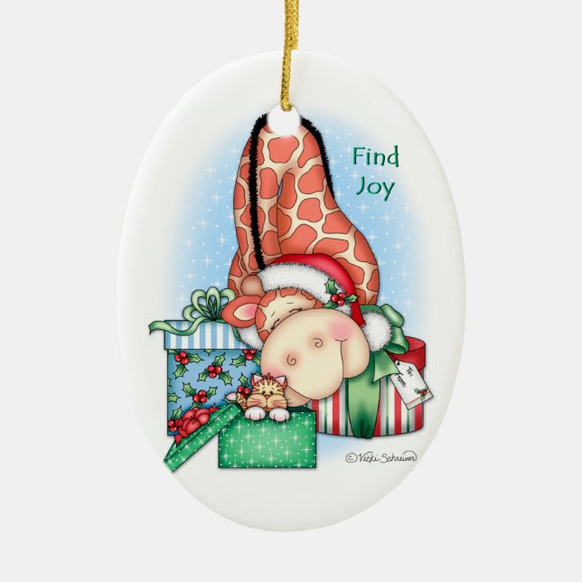 BaZooples "Find Joy" Ornament (Front)