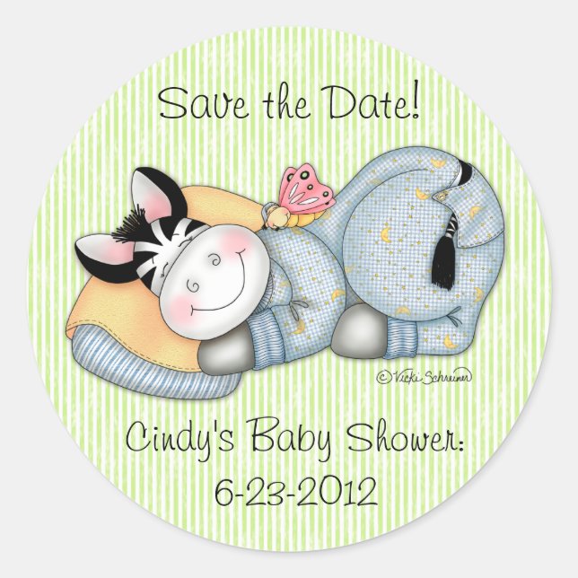 BaZooples "Save the Date!" Zach Sticker (Front)