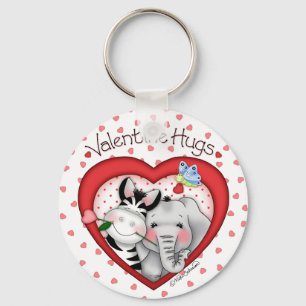 BaZooples "Valentine Hugs" Keychain