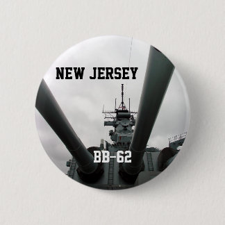 BB-62 Battleship New Jersey 6 Cm Round Badge