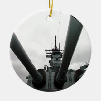 BB-62 Battleship New Jersey Ceramic Tree Decoration