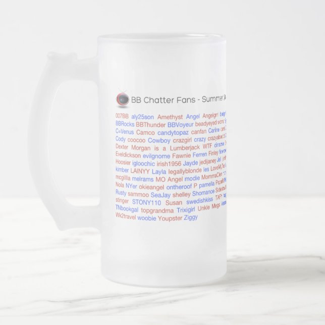 BB Chatter Roll Call 2014 Beer Mug (Left)