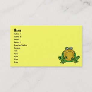 BB- Funny Frog Business Cards