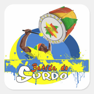 BBaC Stuff Surdo Special K Samba Batucada Brasil Square Sticker