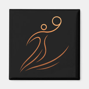 Bball Basball 1 Magnet