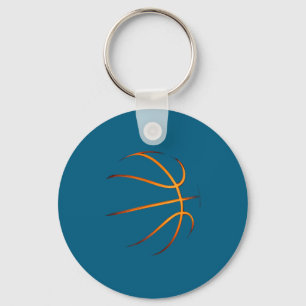 Bball Basketball Illustration Key Ring