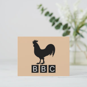 BBC - Big Black Cockerel Postcard