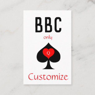 BBC Only Blade Spade Sign Thunder_Cove Business Card