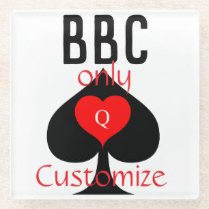 BBC Only Blade Spade Sign Thunder_Cove Glass Coaster