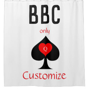 BBC Only Blade Spade Sign Thunder_Cove Shower Curtain