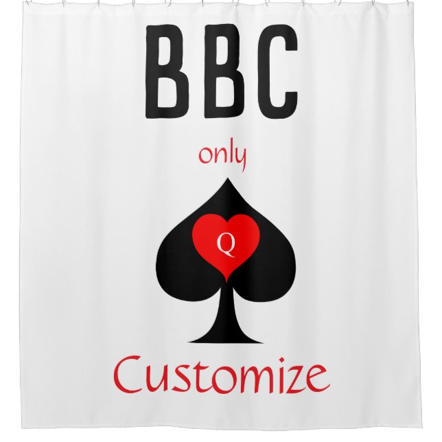 BBC Only Blade Spade Sign Thunder_Cove Shower Curtain (Front)