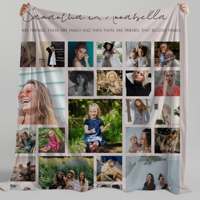 BBF Personalised 24 Photo Collage Fleece Blanket (Creator Uploaded)