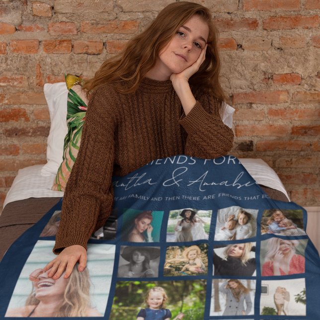 BBF Personalised 24 Photo Collage Fleece Blanket (Creator Uploaded)
