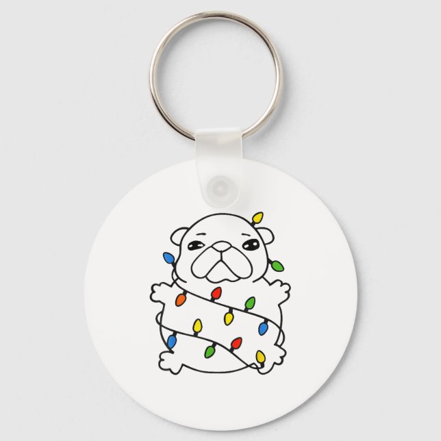 Bble Meme Christmas Funny I Am Bble Wash My Belly  Key Ring (Front)