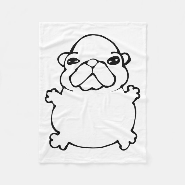 Bble Meme Funny Dog Brainrot Wash My Belly Meme  Fleece Blanket (Front)