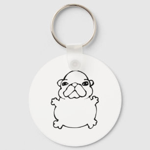 Bble Meme Funny Dog Brainrot Wash My Belly Meme Key Ring