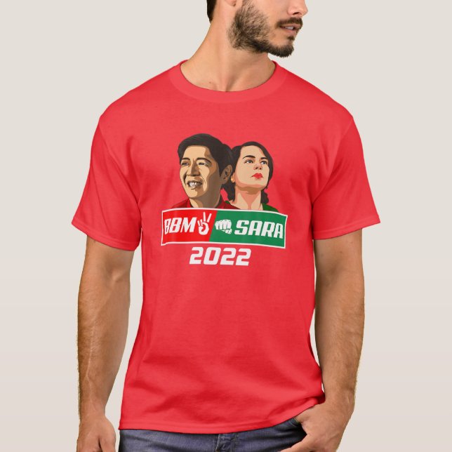 BBM Sara 2022 Duterte Inday President Red Bong Mar T-Shirt (Front)
