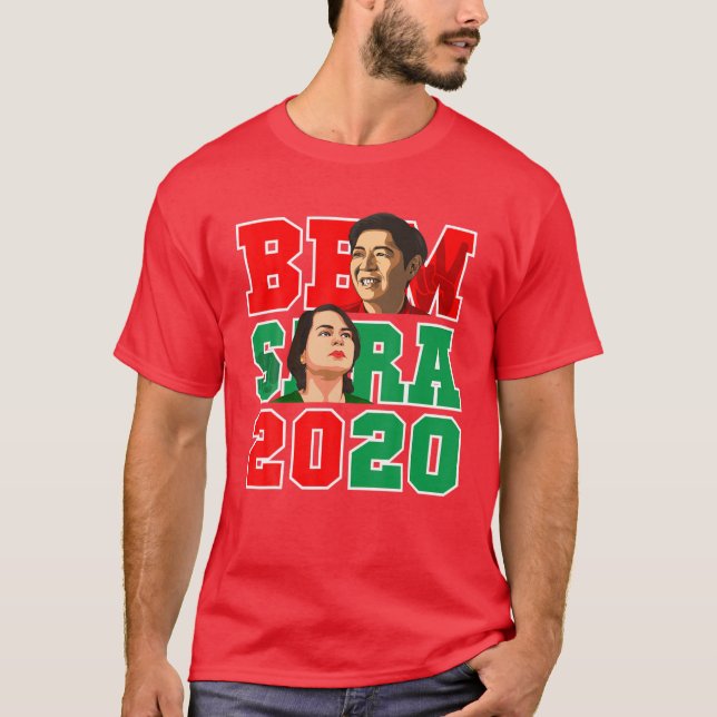 BBM Sara Red 2022 Duterte President Bong Marcos In T-Shirt (Front)