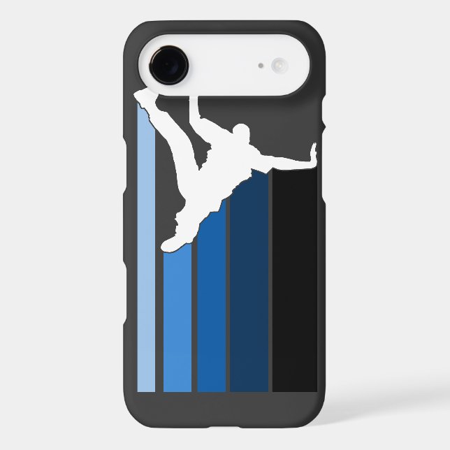 BBOY gradient blu/wht iPhone 4 case (Back)