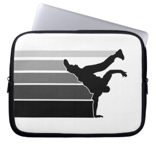 BBOY gradient grey blk laptop sleeve