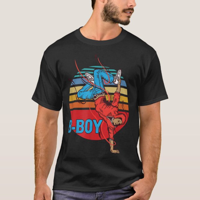 Bboy Hip Hop Dance Modern Dancing Breakdancer Brea T-Shirt (Front)