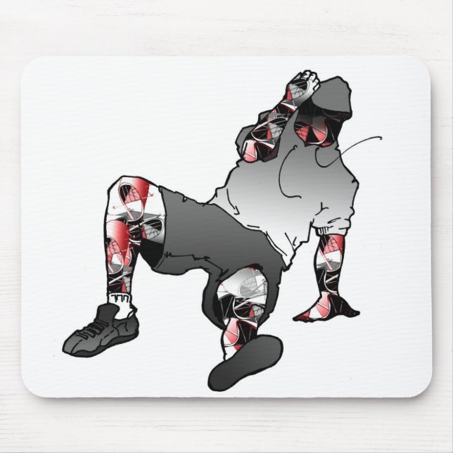 Bboy Stance Mouse Mat (Front)