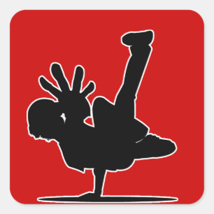 BBOY sticker red
