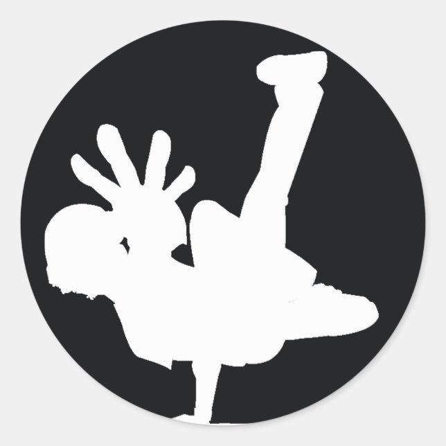 BBOY sticker white (Front)