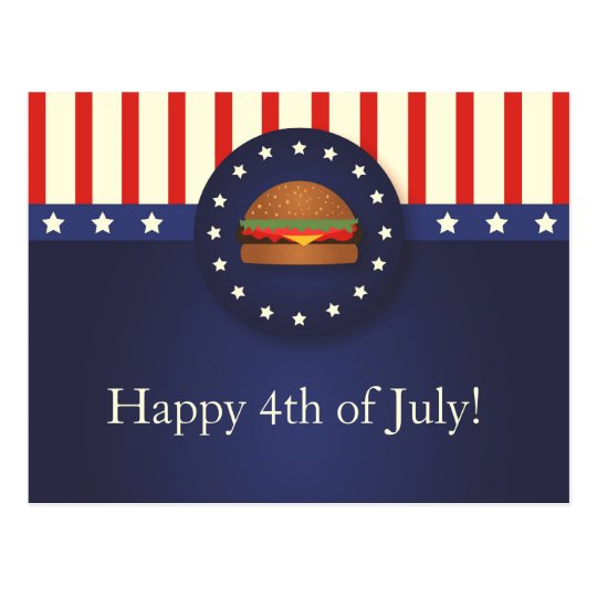 BBQ 4th of July Party Postcard