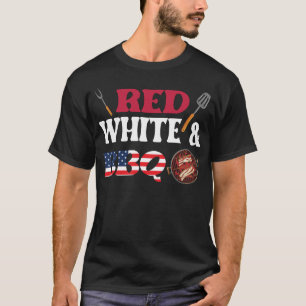BBQ 4th of July Red White and BBQ American T-Shirt