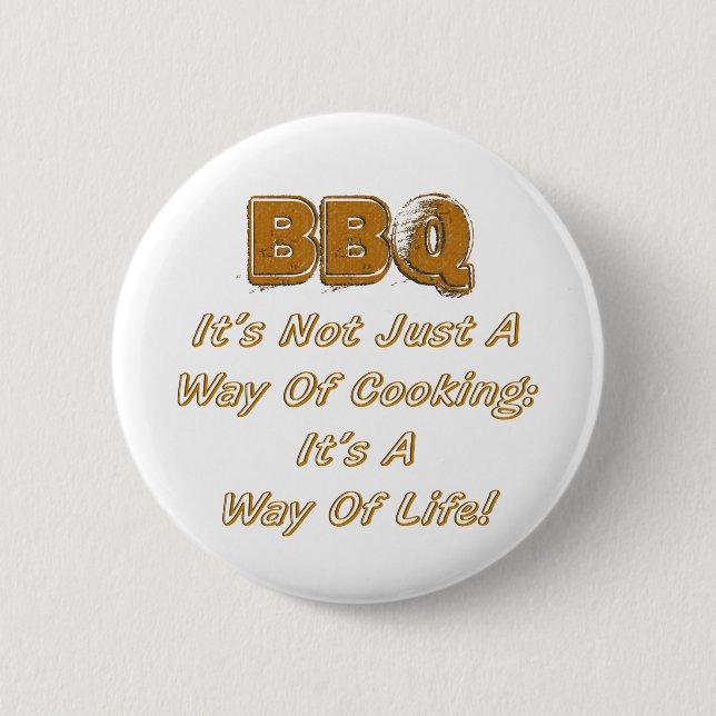 BBQ 6 CM ROUND BADGE (Front)