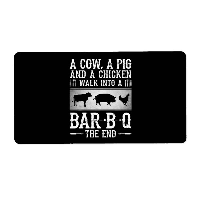 BBQ | A Cow A Pig And A Chicken Walk Into BBQ (Front)