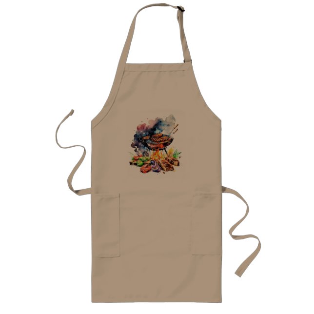 BBQ and grill Long Apron (Front)