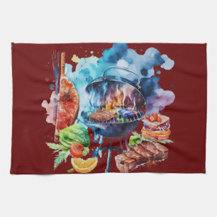BBQ and grill Tea Towel