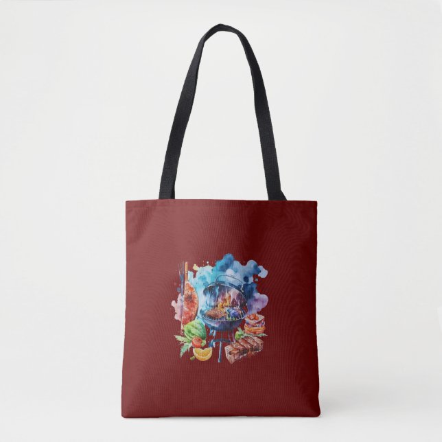 BBQ and grill Tote Bag (Front)