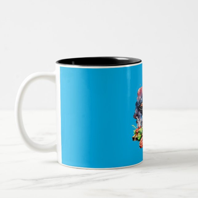 BBQ and grill Two-Tone Coffee Mug (Left)