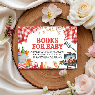 BBQ Baby Shower Book Request Insert
