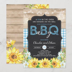 BBQ Baby Shower Invitation Baby Q Couples Shower