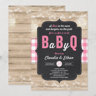 BBQ Baby Shower Invitation Baby Q Couples Shower