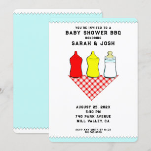 BBQ Baby Shower Invitations