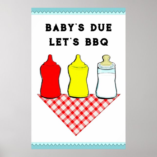 BBQ Baby Shower Poster (Front)