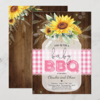 BBQ Baby Shower Sunflower Baby Q Couples Shower