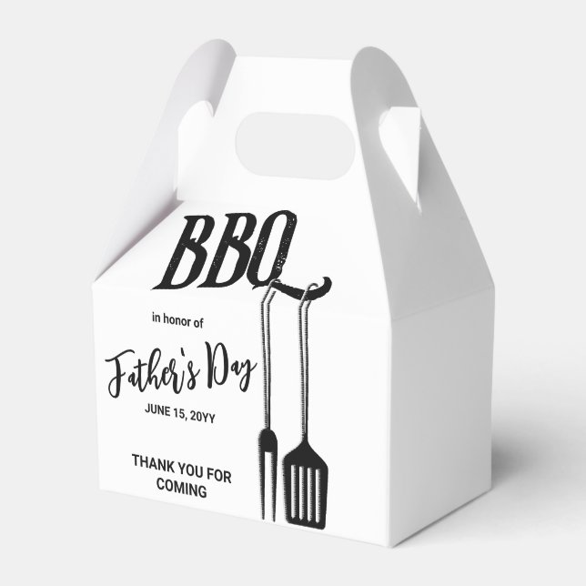 BBQ Backyard Party Favour Box (Front Side)
