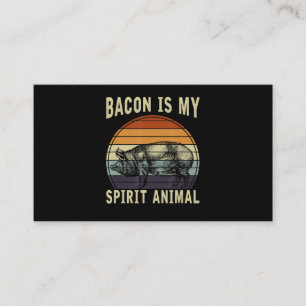 BBQ Bacon Is My Spirit Animal BBQ Loyalty Card