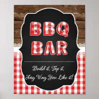 BBQ Bar Sign - Red Baby Q